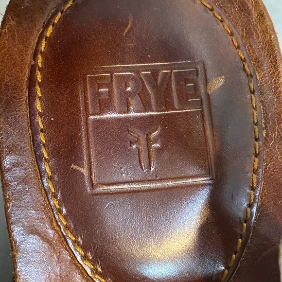 Frye LEATHER Sandals-Ivy O Ring Sling -Size 9 -Wedge - Picture 10 of 15